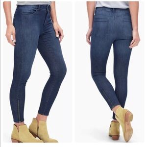 Splendid Ankle Zipper High Waisted Jeans